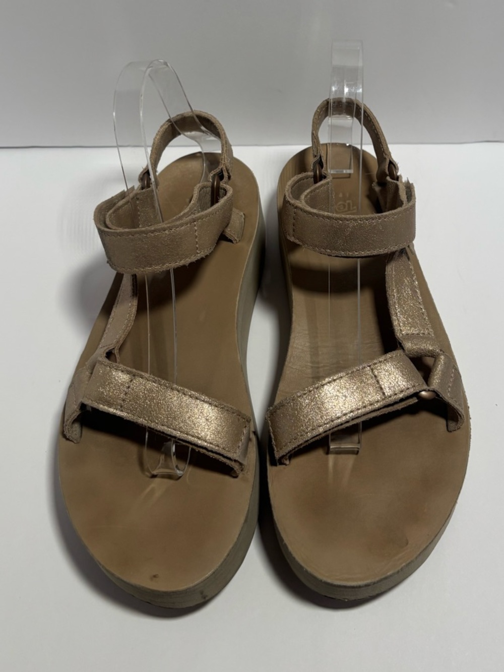 Teva Taupe Suede Strap Sandals